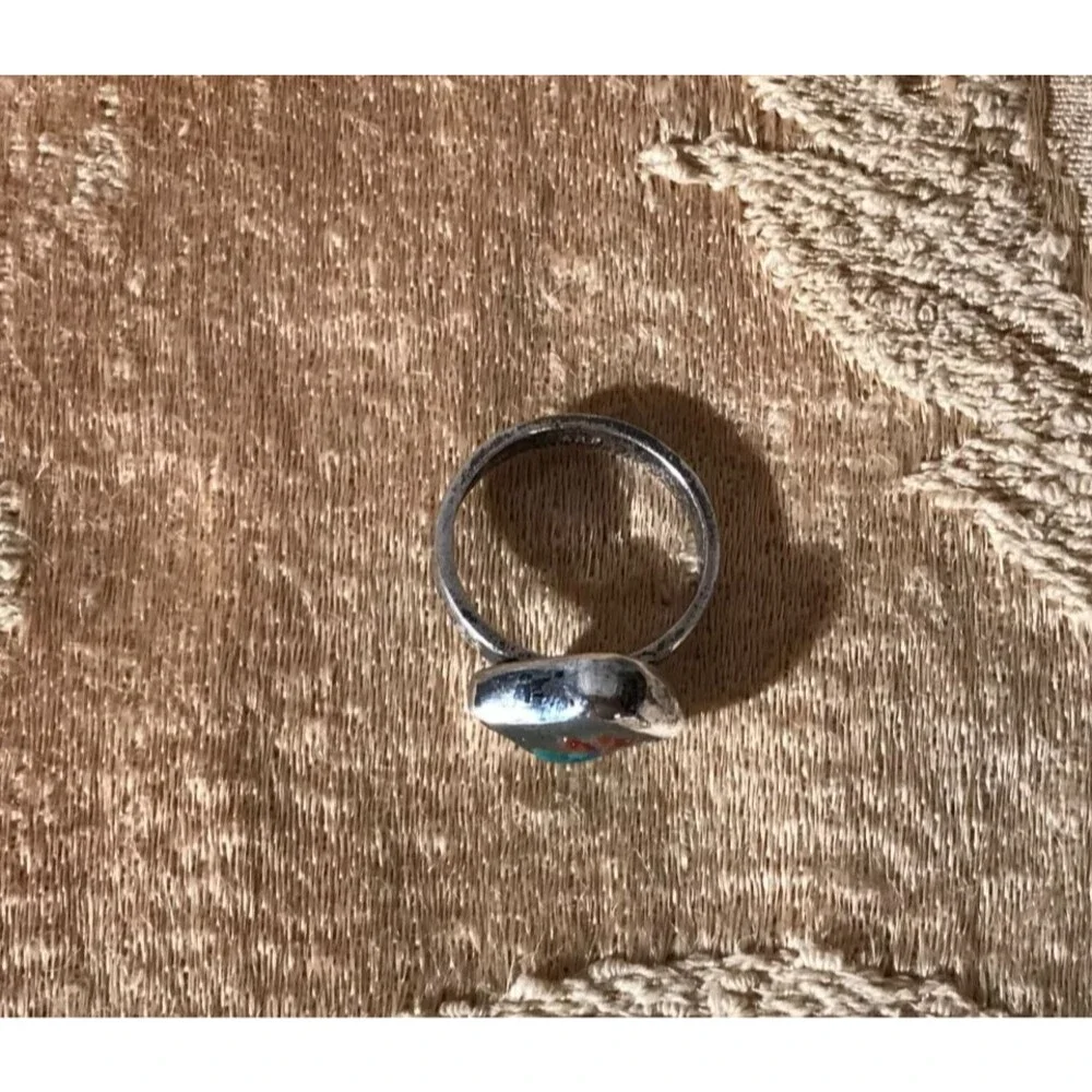 Vintage 60s Silver Ring Size 6.75 1960s APR Silver Floral Boho Hippie Artsy
